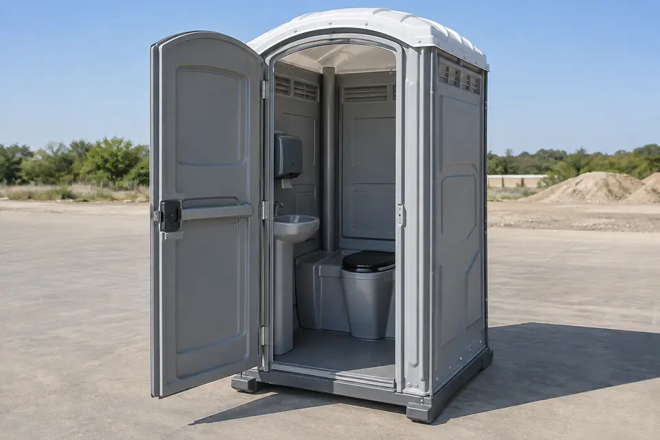 Portable sanitation equipment for rental planning