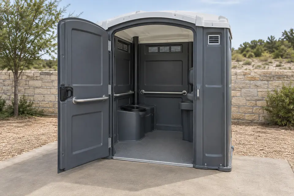 Portable sanitation equipment for rental planning